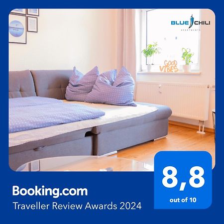 Blue Chili 01 - Top City Lage Am Hbhf Boxspringbett Bis 4 Pers Magdeburg Bagian luar foto